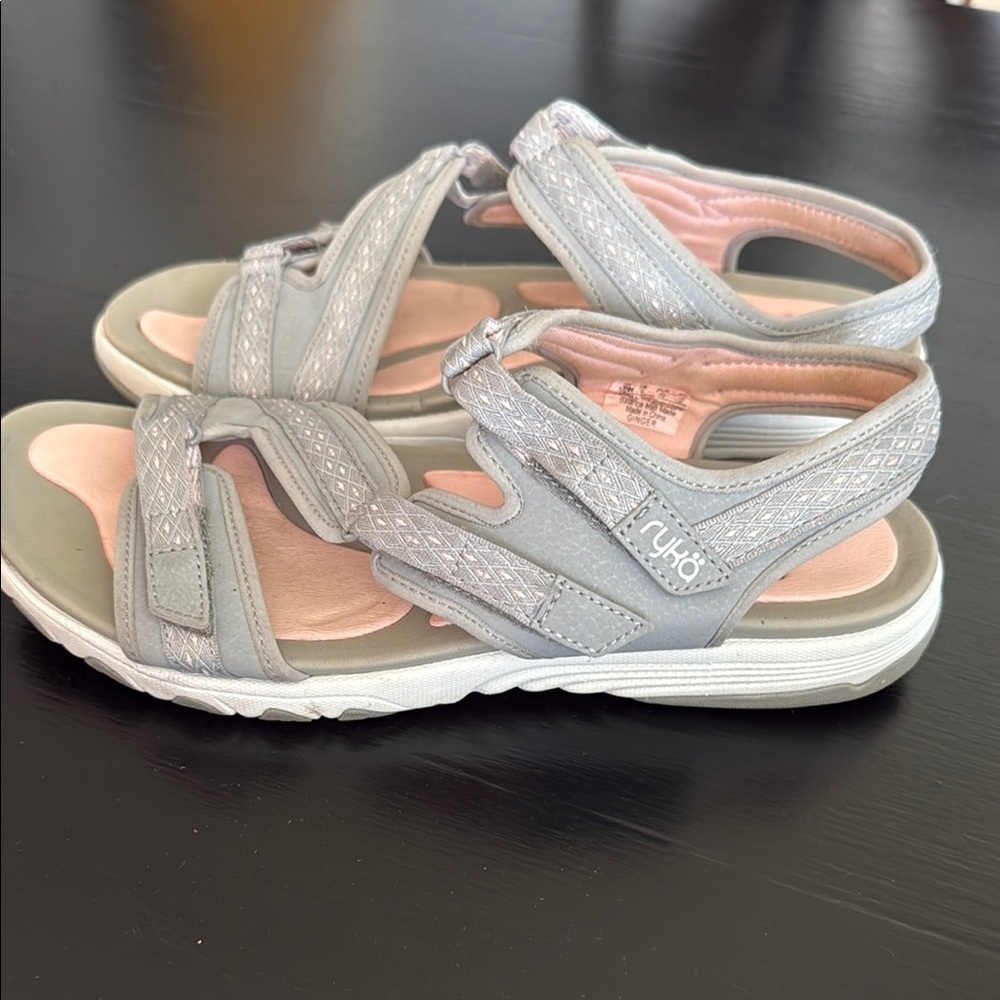 Ryka Gray Sandals Size 10W